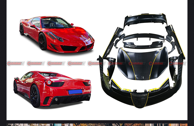 kit carrosserie style mansory pour ferrari 458