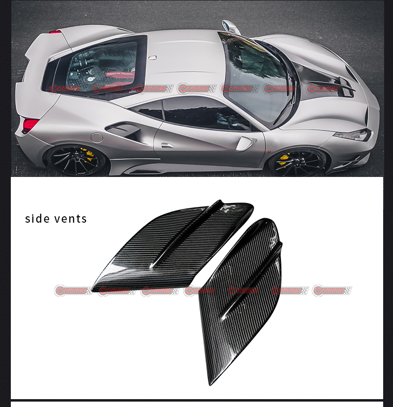 ferrari 488 bouches d'a&eacute;ration lat&eacute;rales