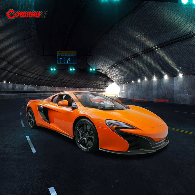 Jupe latérale en fibre de carbone de style OEM pour Mclaren 650S