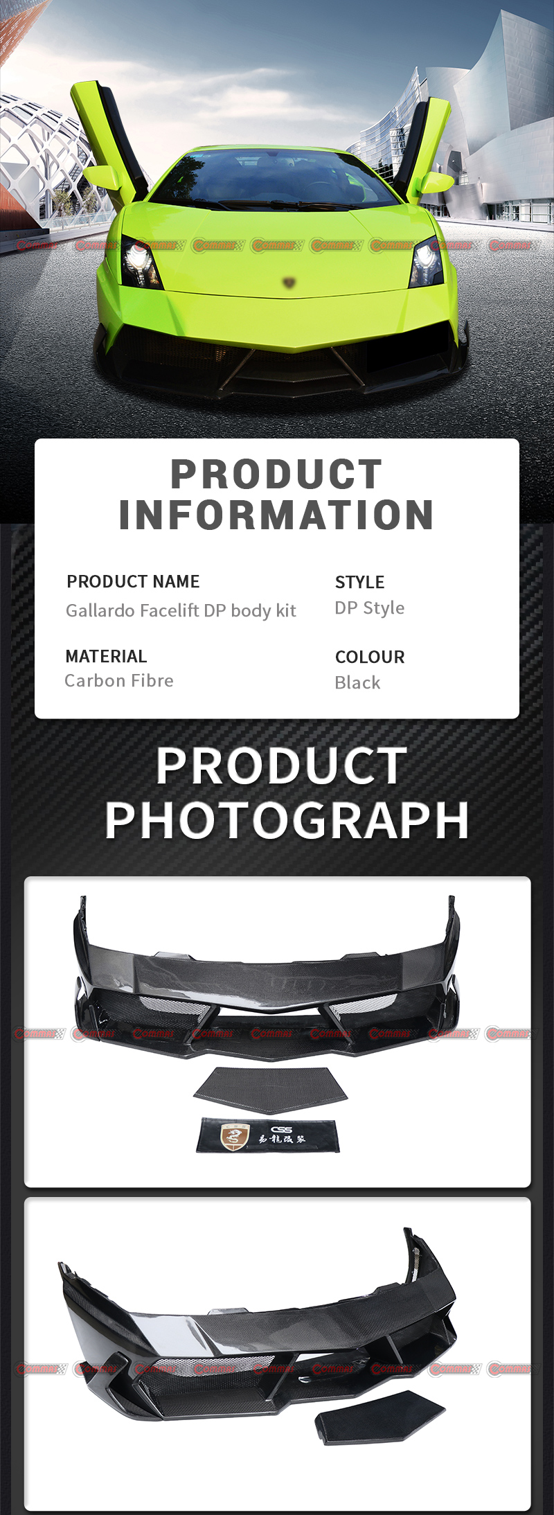 kit carrosserie lambroghini gallardo darwinpro style