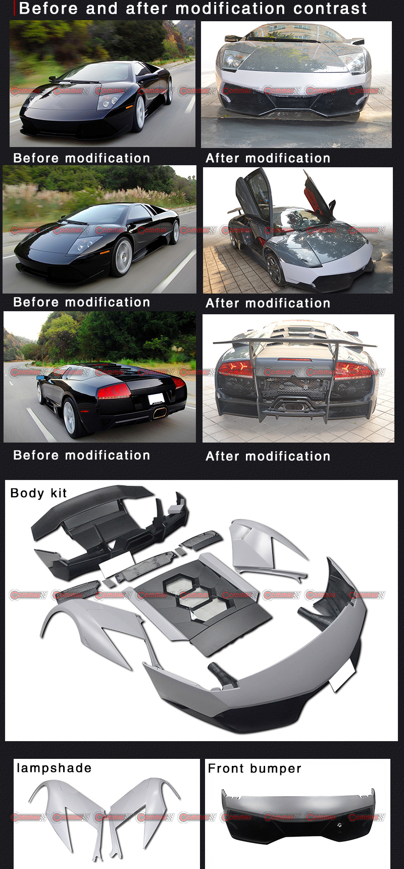 mise &agrave; niveau vers le kit carrosserie lp670