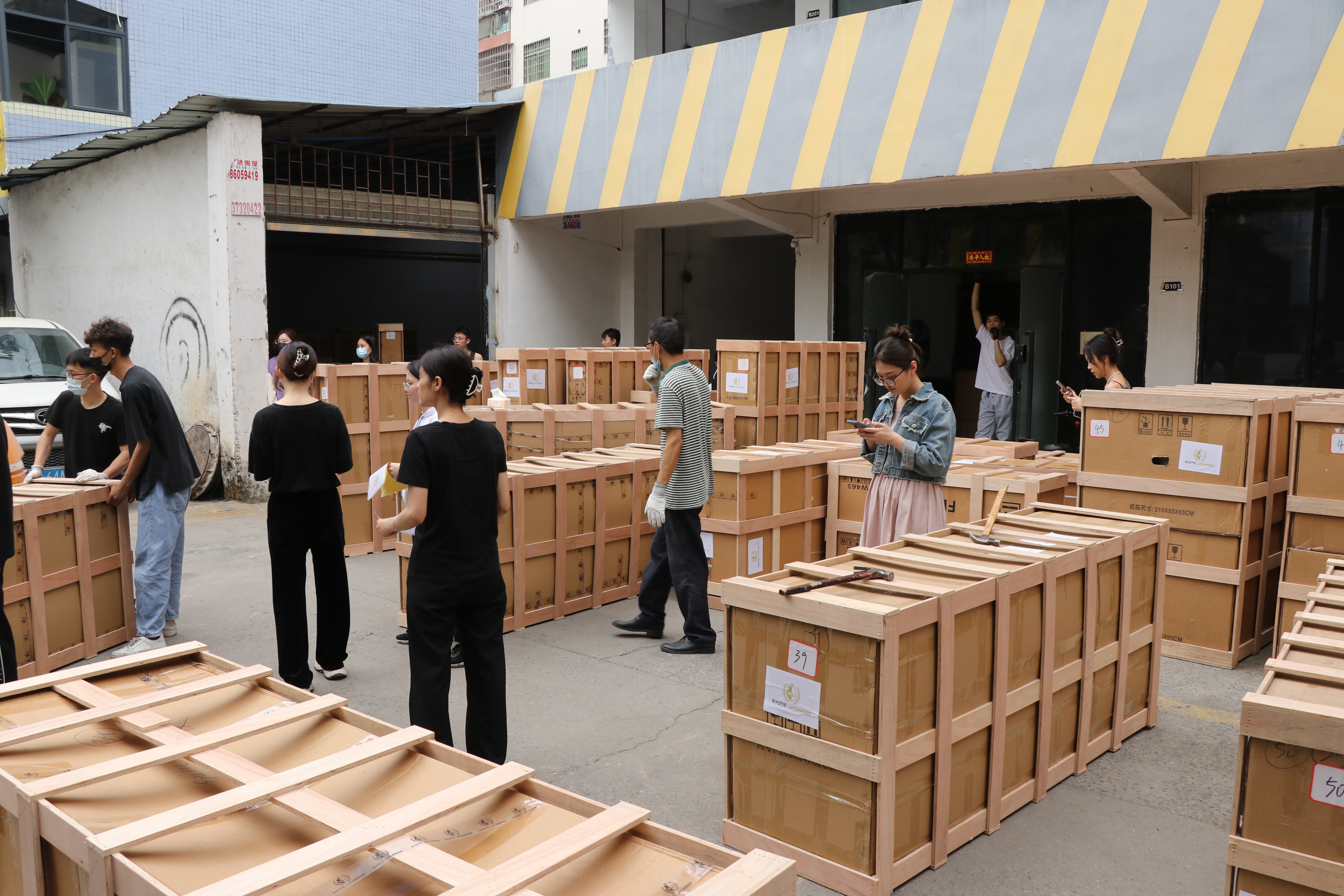 Emballage et transport de marchandises