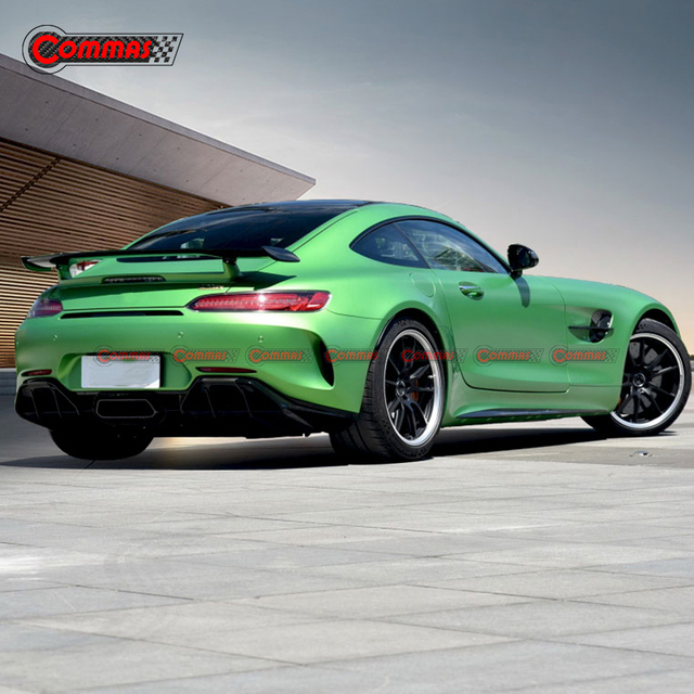 Diffuseur de lèvre de pare-chocs arrière en Fiber de carbone de Style GTR pour Mercedes Benz AMG GT GTS