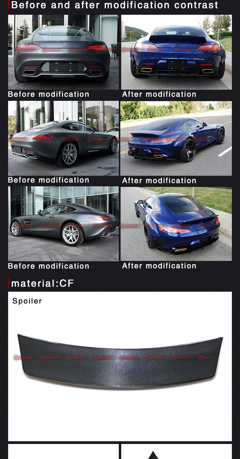 aileron arri&egrave;re style pd mercedes benz amg gt