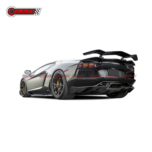 Lèvre de diffuseur arrière en Fiber de carbone de Style Vorsteiner pour Lamborghini Aventador LP700