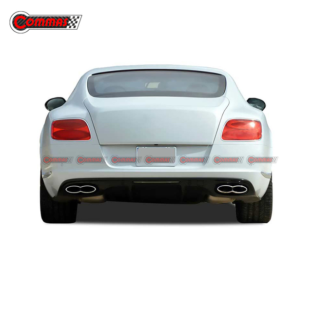Lèvre de diffuseur arrière en Fiber de carbone de Style V8S pour Bentley Continental GT 2012-2014