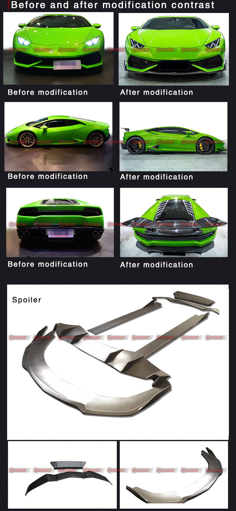 kit carrosserie lambroghini huracan lp610