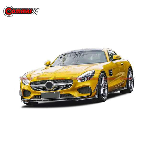 Séparateur de lèvre avant en Fiber de carbone de Style Revozport pour Mercedes Benz AMG GT GTS