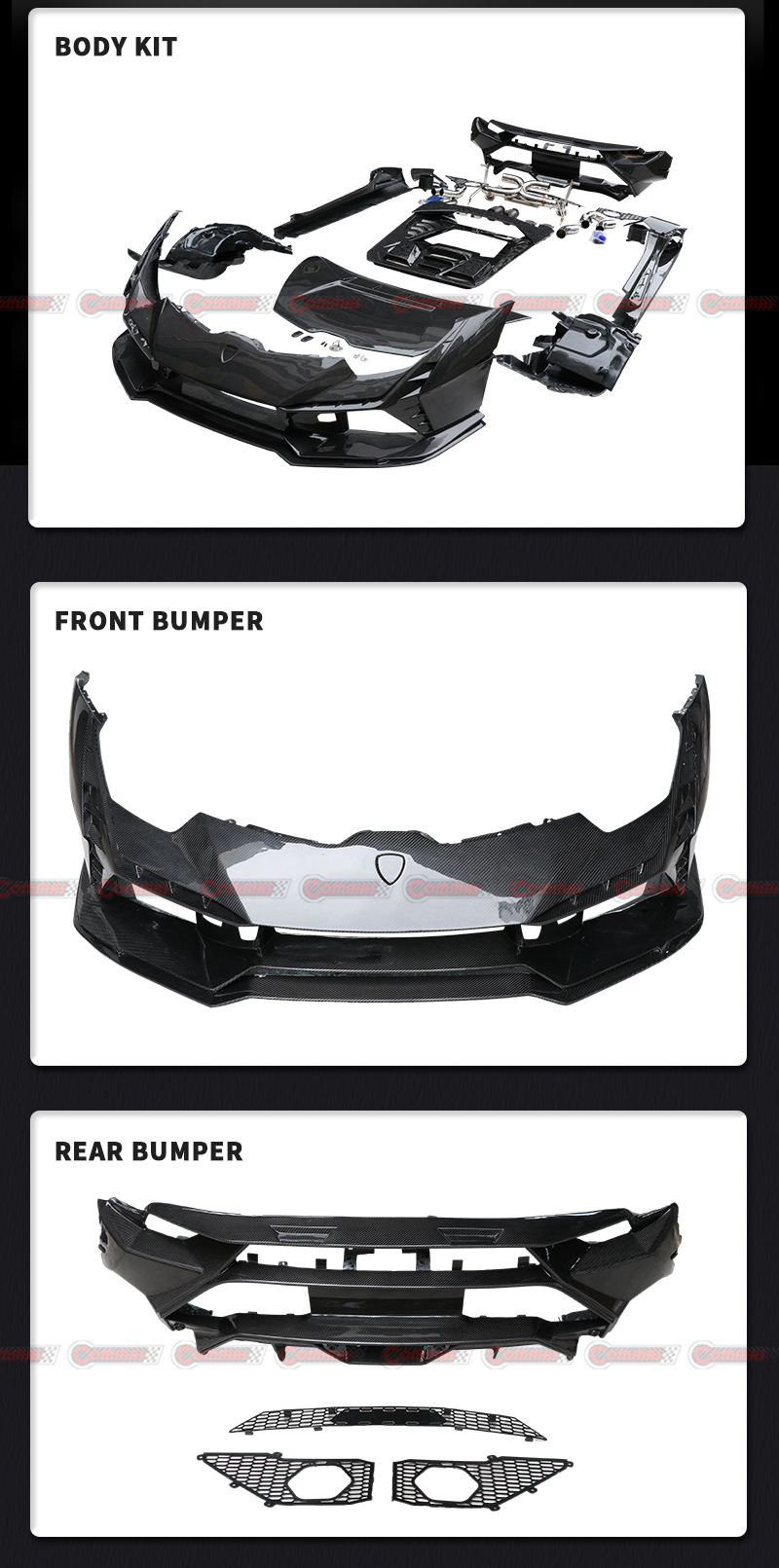 Kit carrosserie Tecnica pour Lambroghini Huracan