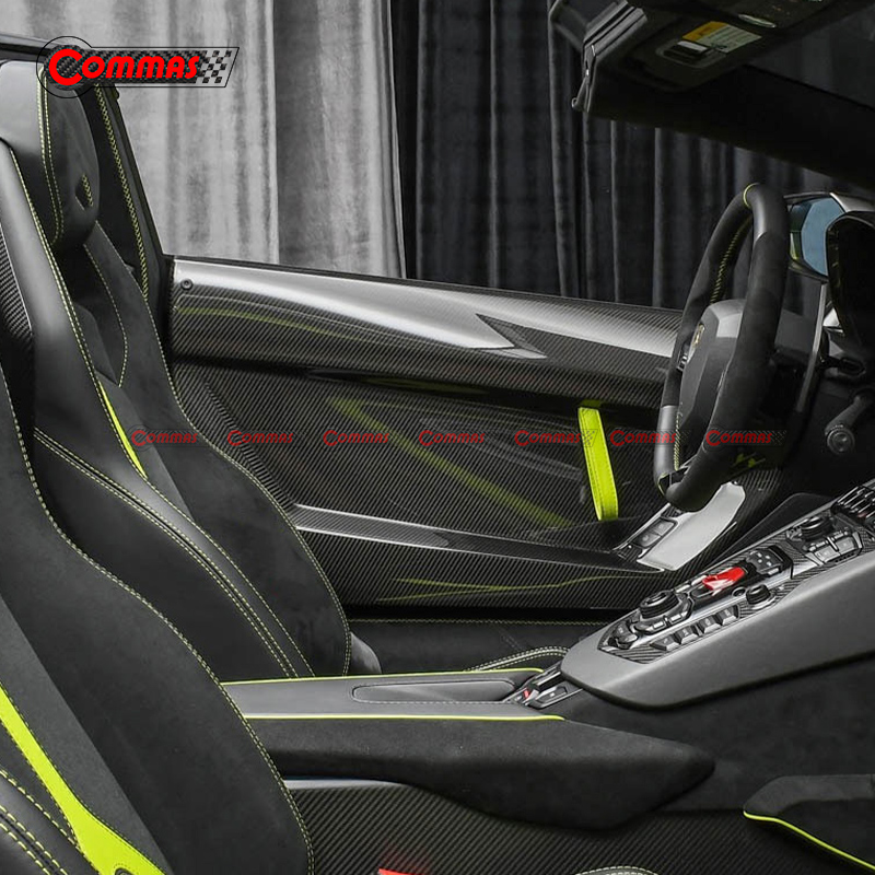Pénal de porte automatique en fibre de carbone sèche de style Svj pour Lamborghini Aventador Lp700 