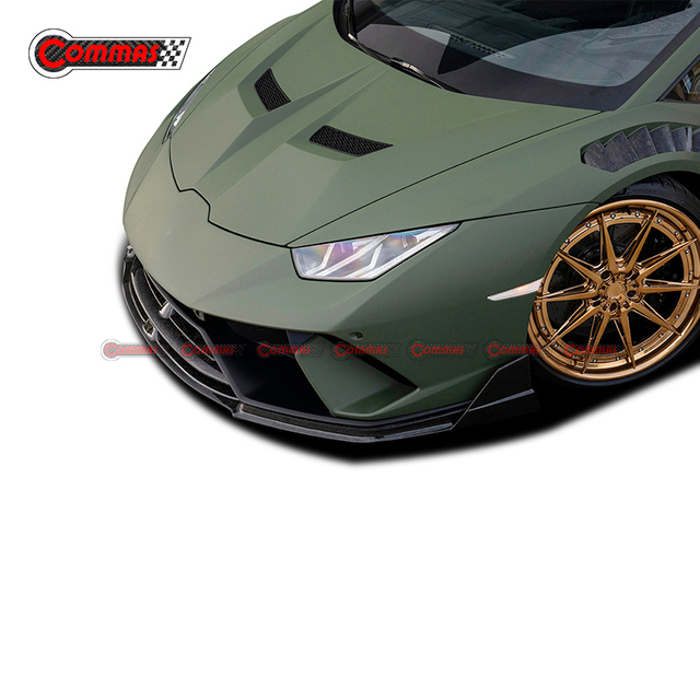 Lèvre avant en fibre de carbone Lamborghini Huracan Lp610 de style Vorsteiner