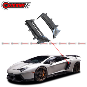 Évents d'admission d'air latéraux pour garde-boue arrière en Fiber de carbone de Style Novitec pour Lamborghini Aventador Lp700