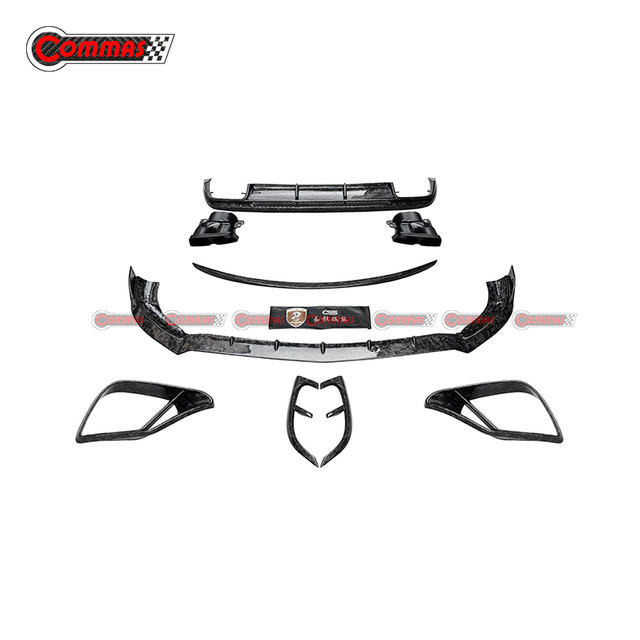 Kit de carrosserie en fibre de carbone forgé de style Brabus pour Mercedes Benz C217