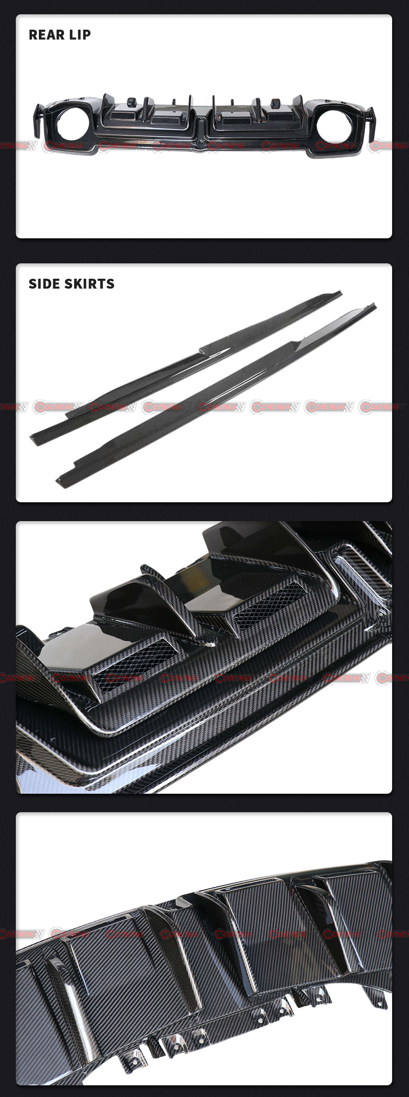 Kit carrosserie en fibre de carbone Audi R8