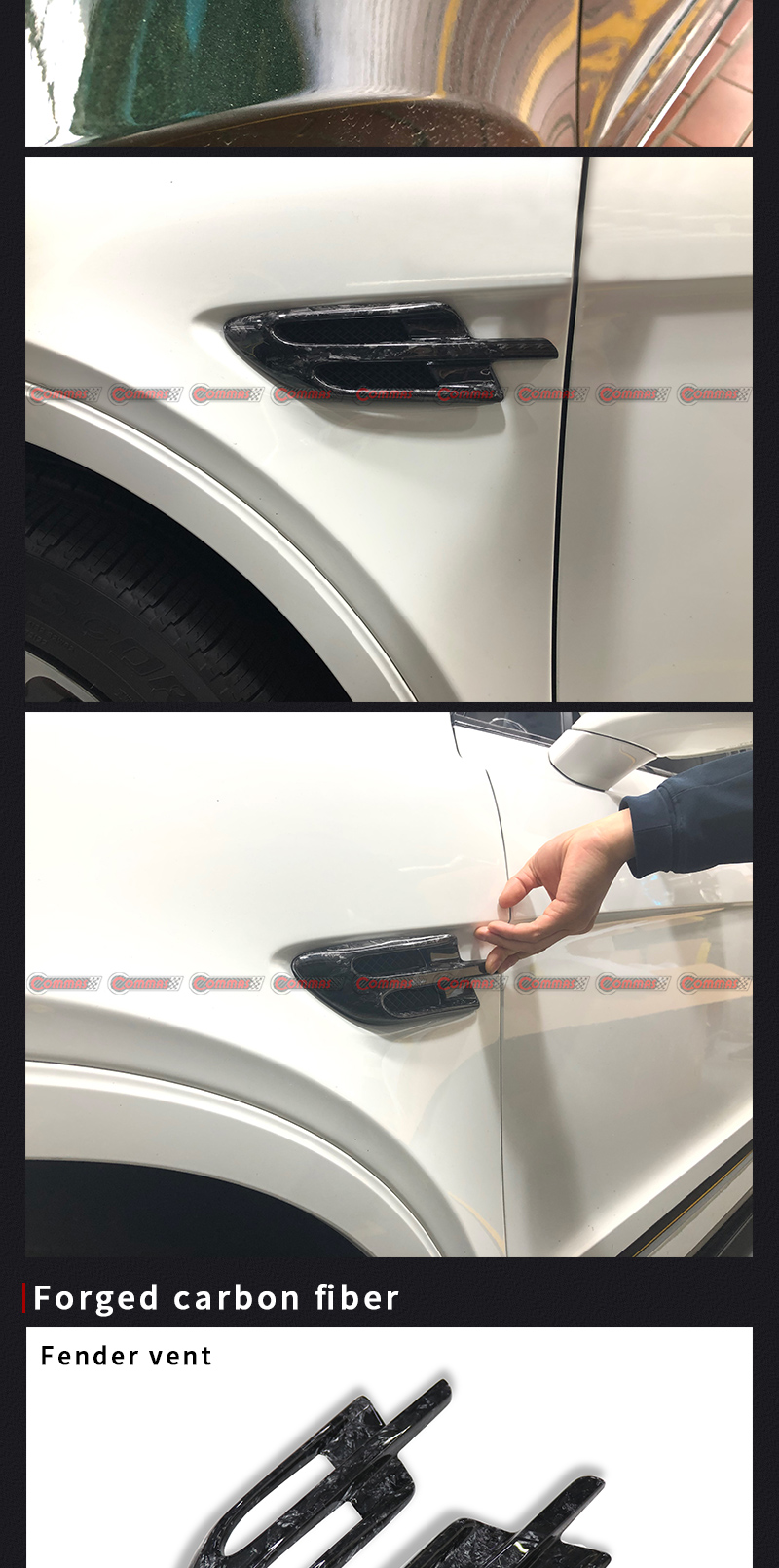 Garnitures d'aile de ventilation lat&eacute;rale bentayga