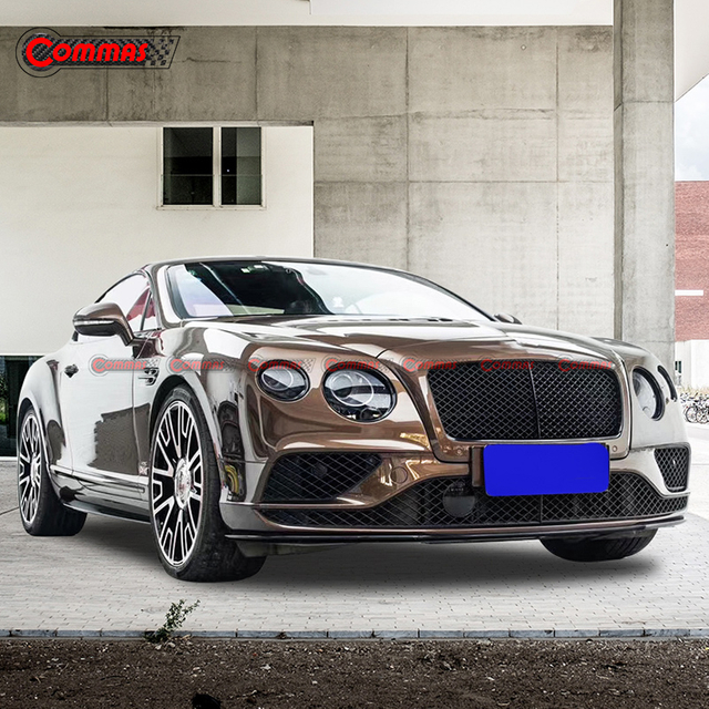 Jupes latérales en fibre de carbone de style V8s pour Bentley Continental GT 2015-2017
