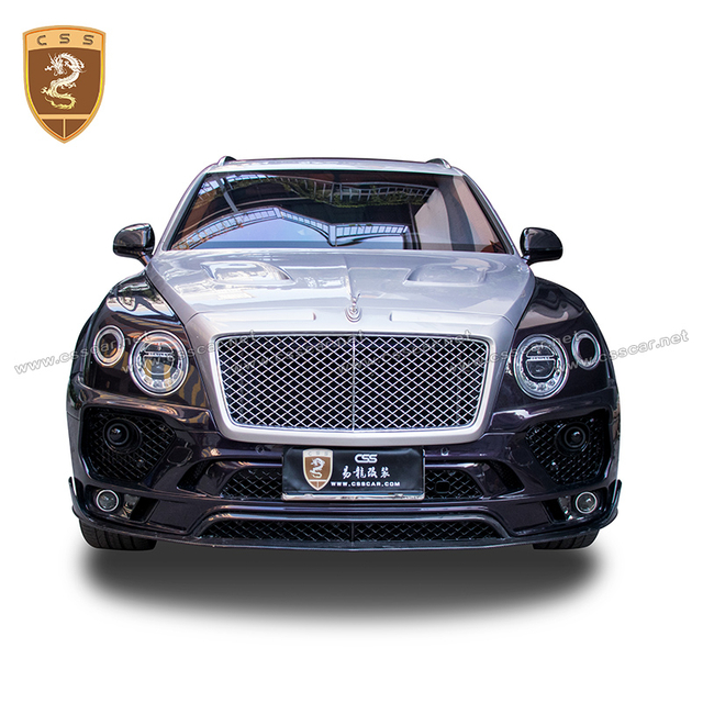 Kit de carrosserie de couverture de moteur de jupes latérales de pare-chocs avant de Style Mansory pour Bently Bentayga