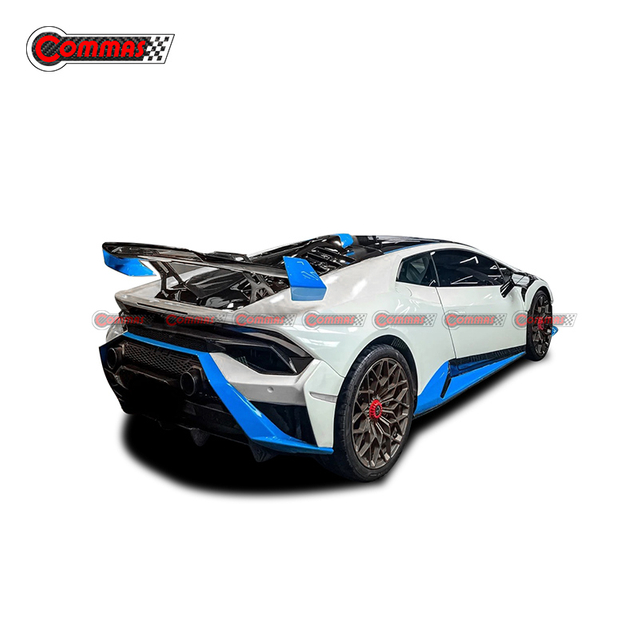 Kit de carrosserie en fibre de carbone sèche de style STO pour Lambroghini Huracan