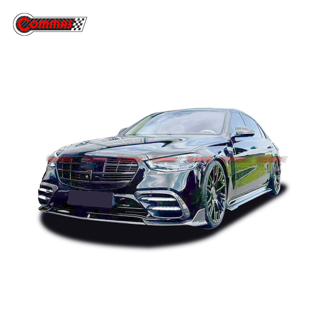 Jupes latérales sèches en Fiber de carbone de Style Mansory pour Mercedes Benz classe S W223