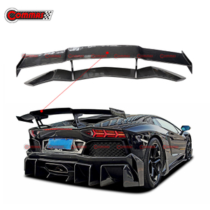 Aileron arrière à Double pont en Fiber de carbone de Style DMC LP700, pour Lamborghini Aventador