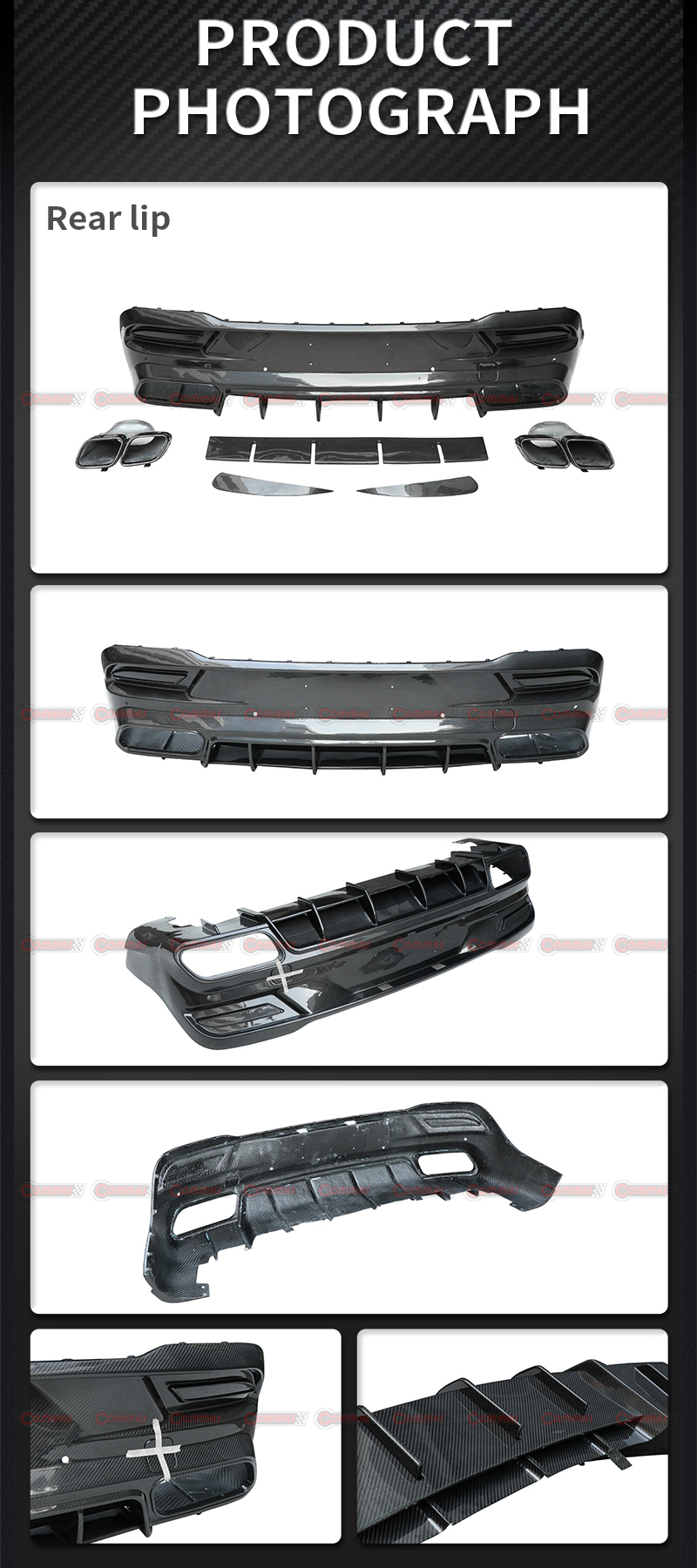 Diffuseur arri&egrave;re topcar pour mercedes benz gle