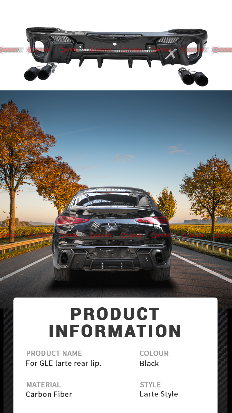 diffuseur arri&egrave;re mercedes benz gle larte