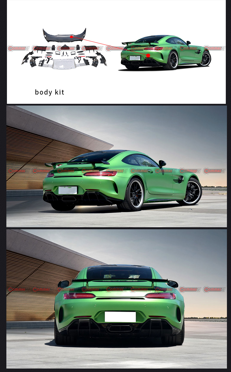 pare-chocs arri&egrave;re style gtr mercedes benz amg gt