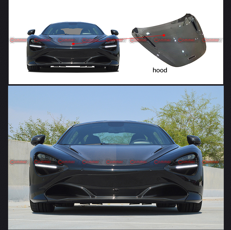 Capot en carbone pour Mclaren 720S