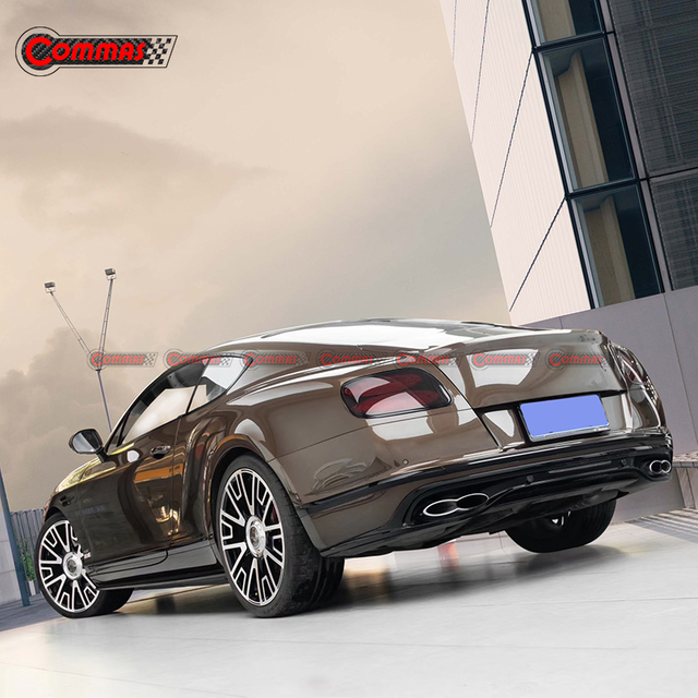 Lèvre de diffuseur arrière de Style V8S en Fiber de carbone 3k pour Bentley Continental GT 2015-2017