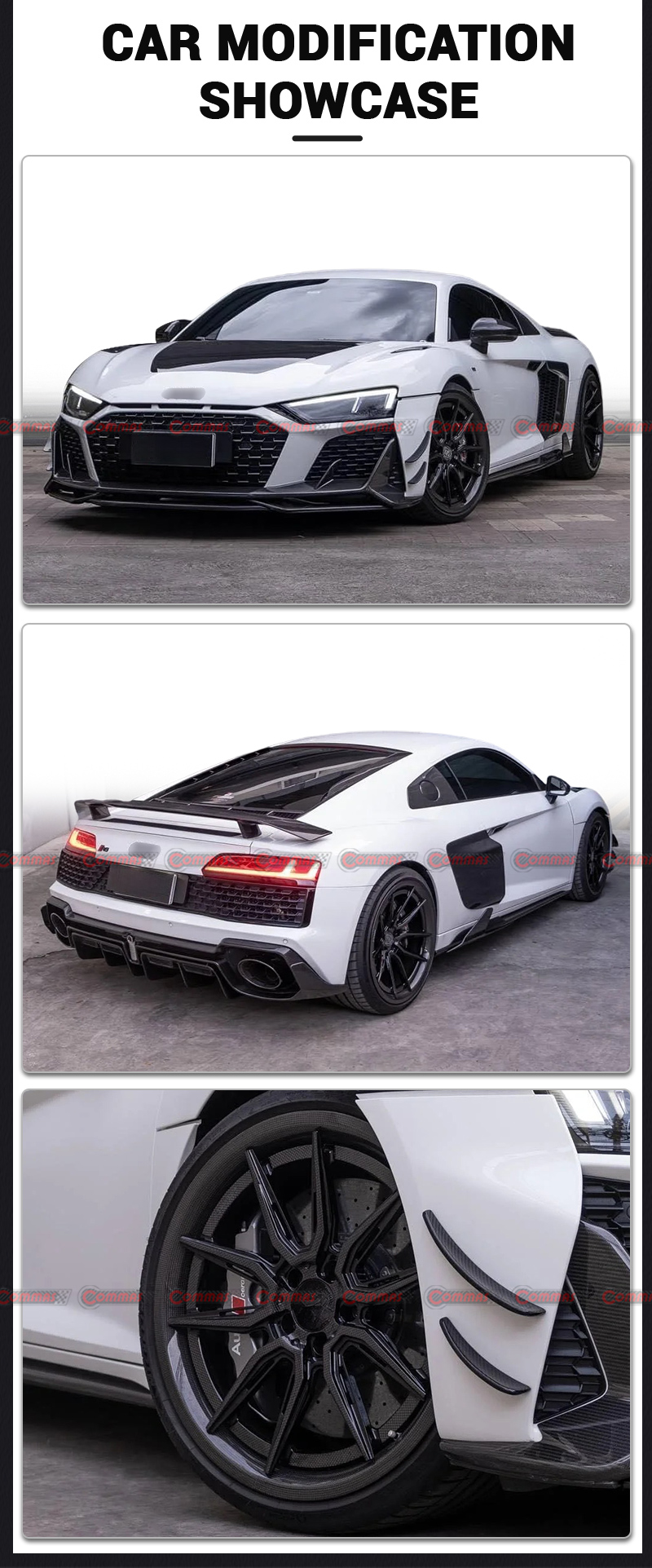 Kit carrosserie en fibre de carbone Audi R8