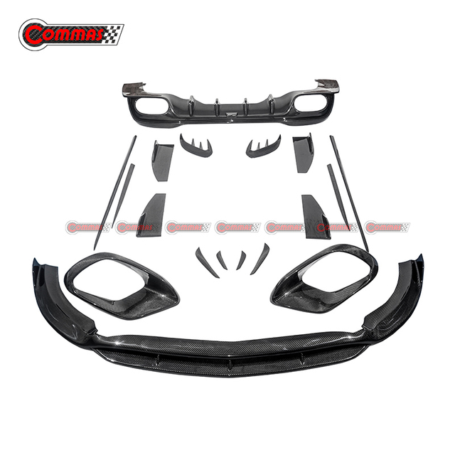 Kit de carrosserie en fibre de carbone de style virgule pour Mercedes Benz CLA W118 CLA35AMG
