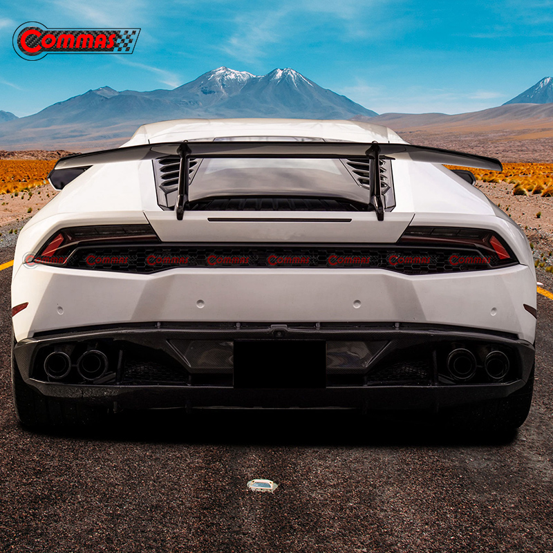 Lèvre de diffuseur arrière en fibre de carbone de style OEM pour Lamborghini Huracan