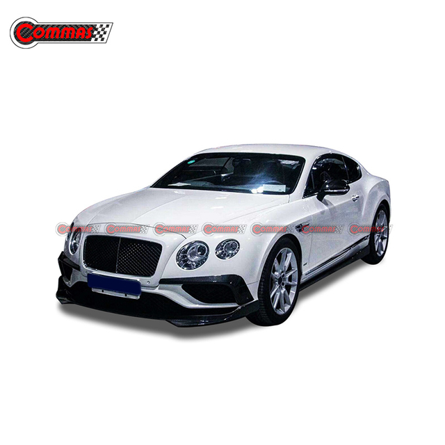 Lèvre de séparateur de pare-chocs avant en Fiber de carbone Style STARTECH pour Bentley GT